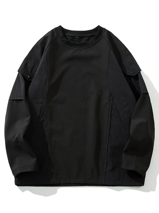 Men's Plus Size Crew Neck Long Sleeve Sweatshirt - Velora Luxury Fashion