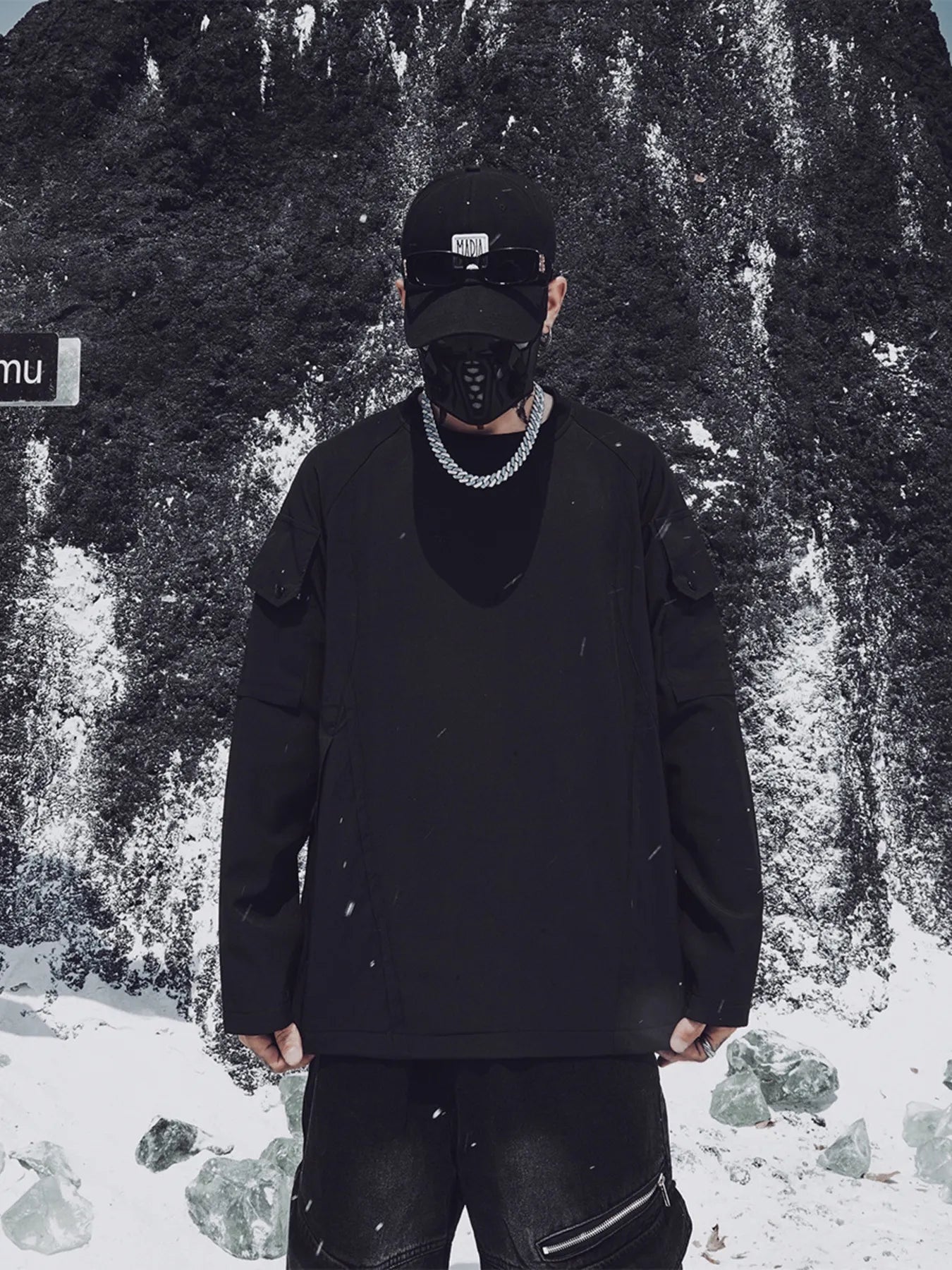 Men's Plus Size Crew Neck Long Sleeve Sweatshirt - Velora Luxury Fashion