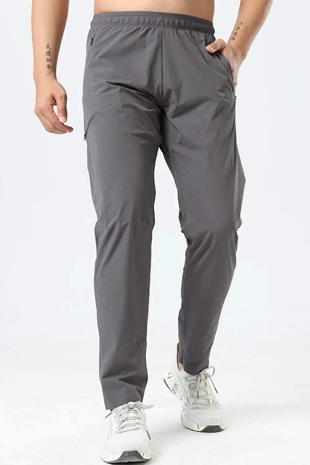 Men's Plus Size Elastic Waist Loose Fit Pants - Velora Luxury Fashion