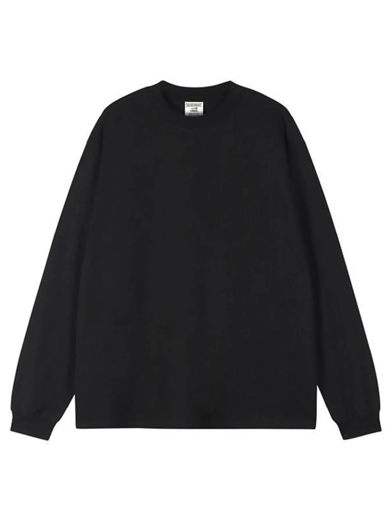 Men's Plus Size Round Neck Long Sleeve T-Shirt - Velora Luxury Fashion