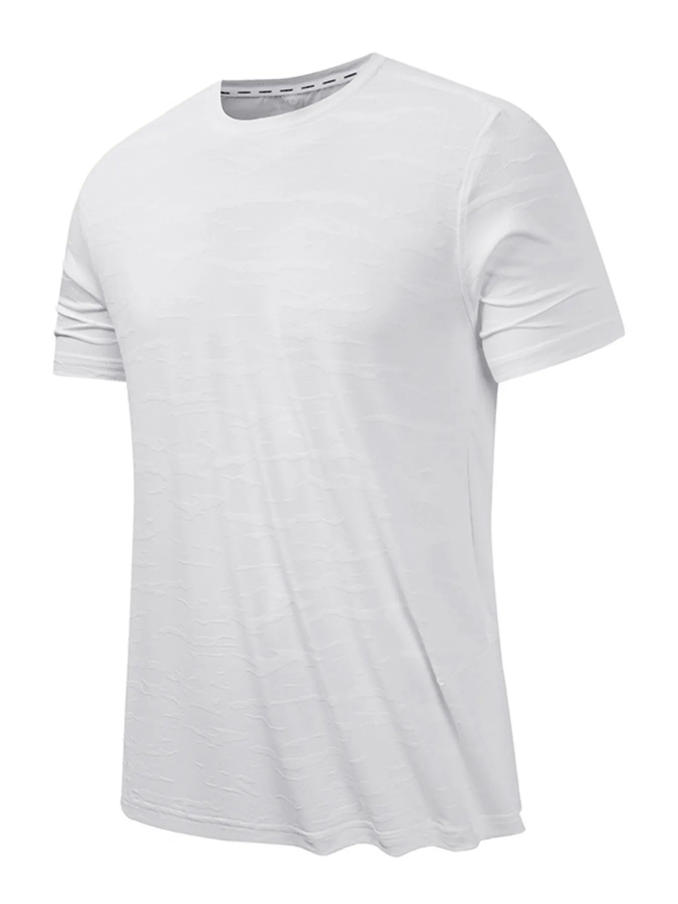 Men's Plus Size Round Neck Short Sleeve Active T-Shirt - Velora Luxury Fashion