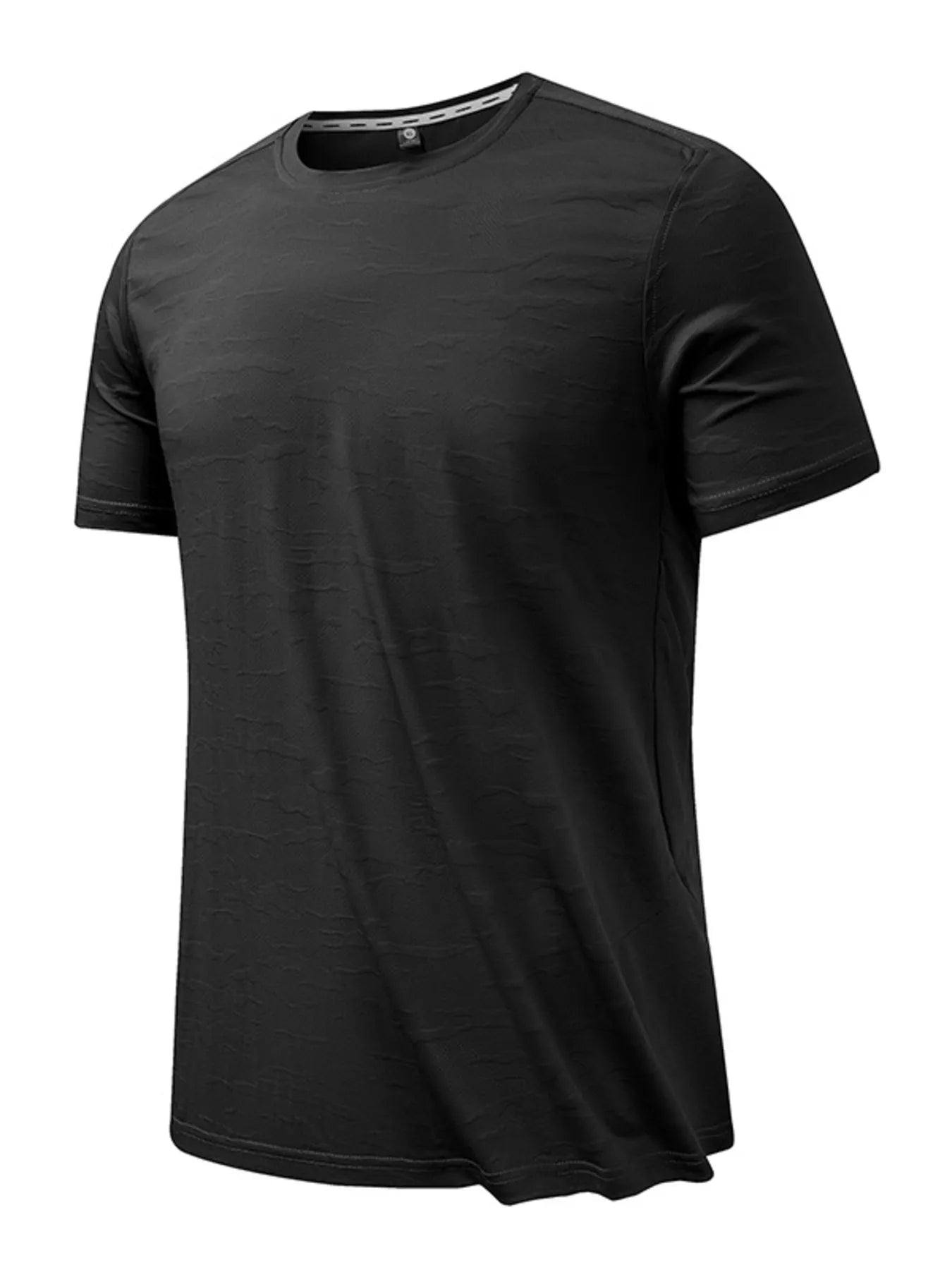 Men's Plus Size Round Neck Short Sleeve Active T-Shirt - Velora Luxury Fashion