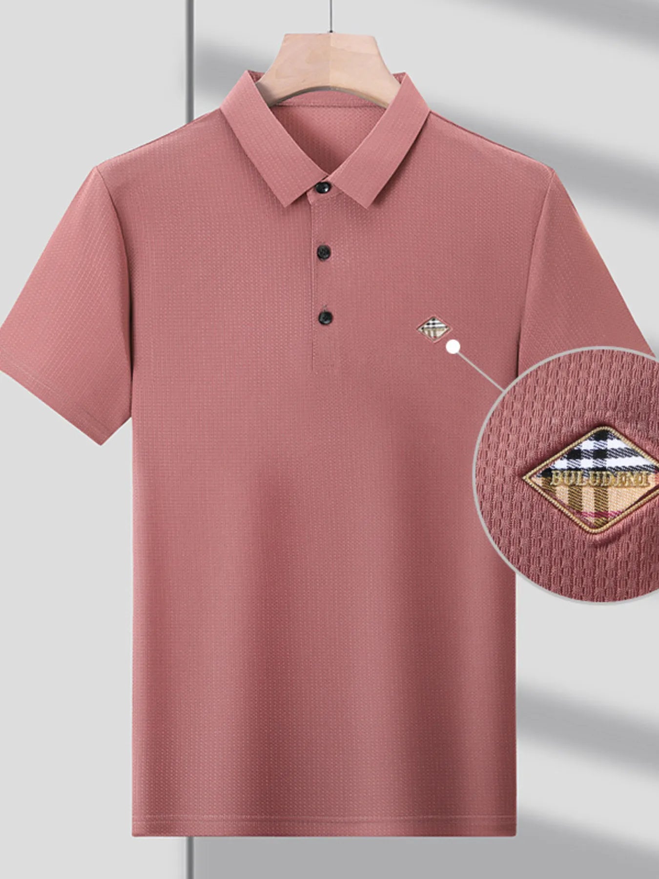 Men's Plus Size Short Sleeve Breathable Polo - Velora Luxury Fashion