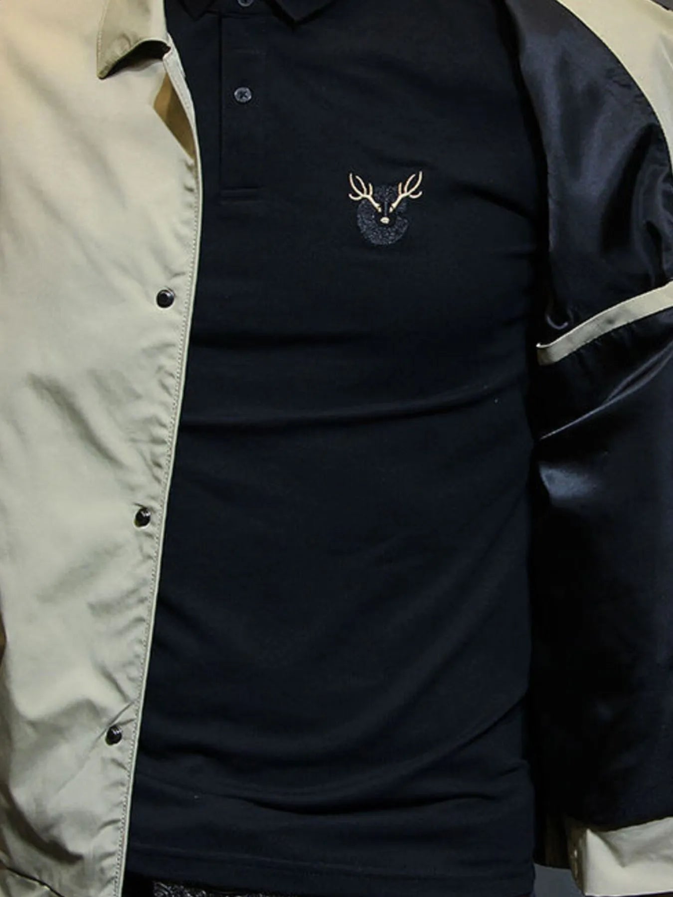 Men's Plus Size Snap Down Long Sleeve Jacket - Velora Luxury Fashion