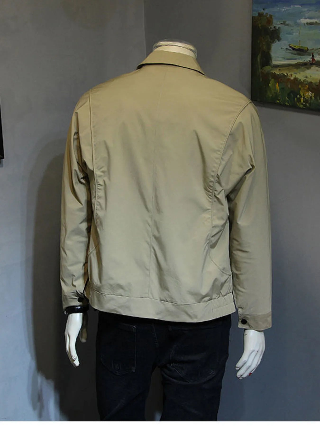 Men's Plus Size Snap Down Long Sleeve Jacket - Velora Luxury Fashion