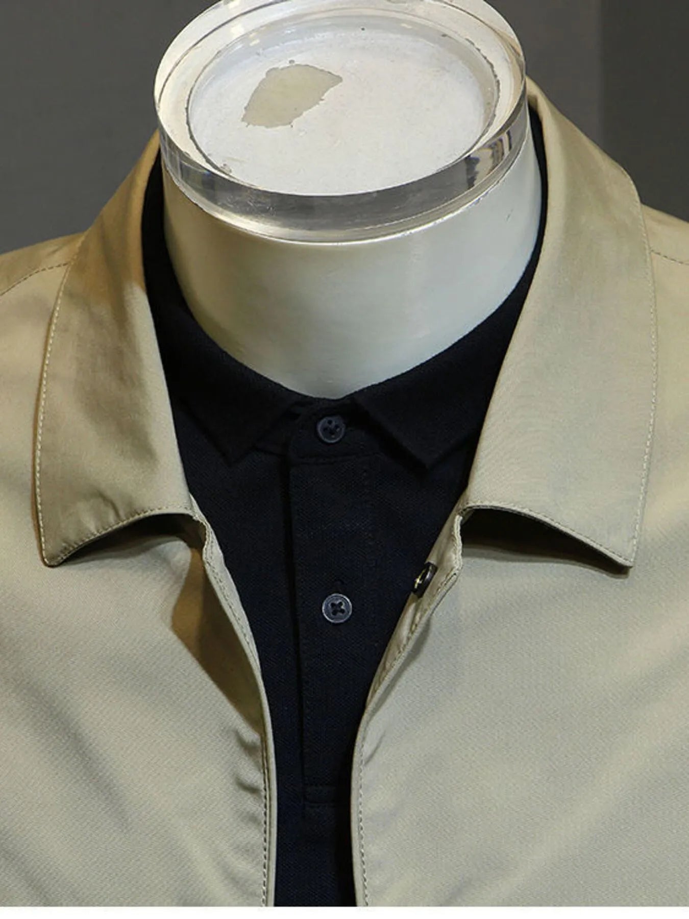 Men's Plus Size Snap Down Long Sleeve Jacket - Velora Luxury Fashion