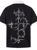 Men's Printed Short Sleeve Polo - Velora Luxury Fashion