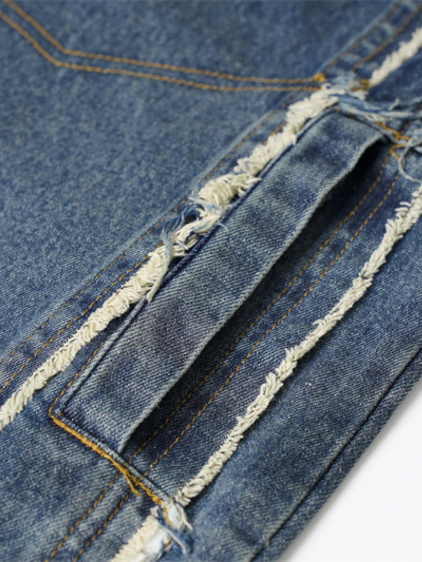 Men's Raw Hem Button Up Sleeveless Denim Jacket - Velora Luxury Fashion