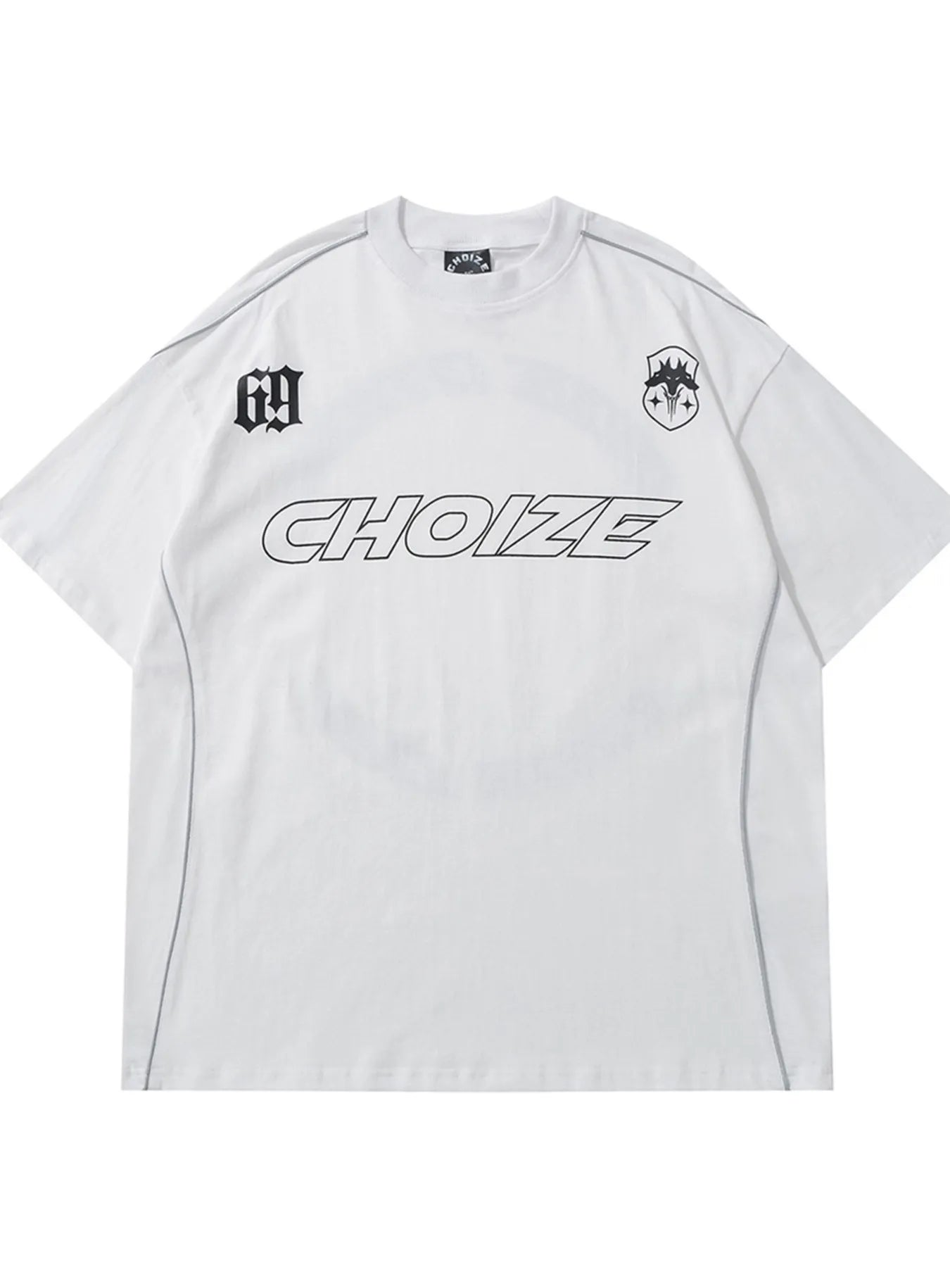 Men's Round Neck Letter Graphic Contrast T-Shirt - Velora Luxury Fashion