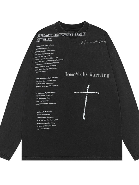 Men's Round Neck Long Sleeve T-Shirt - Velora Luxury Fashion