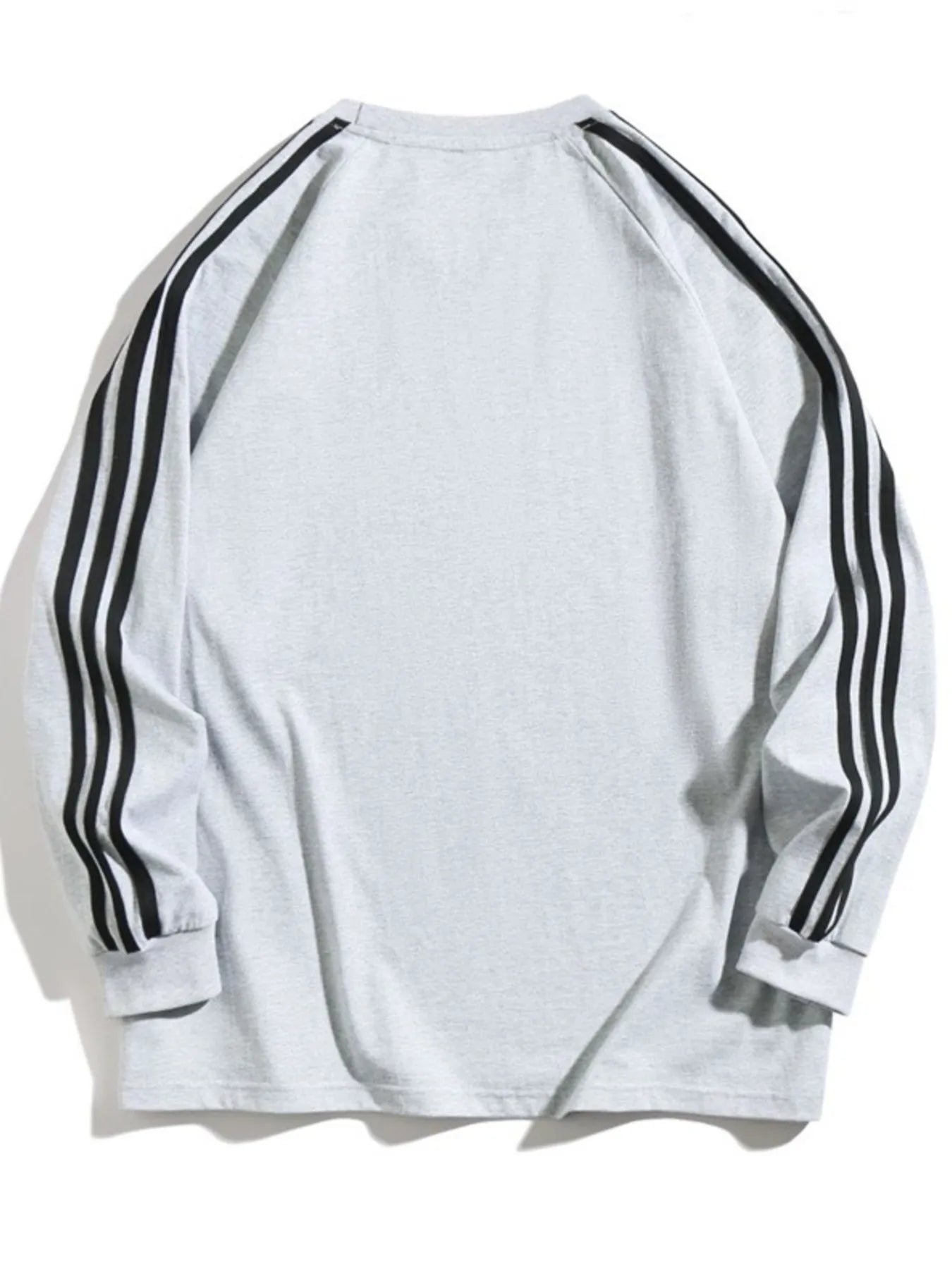 Men's Side Striped Long Sleeve Sweatshirt - Velora Luxury Fashion