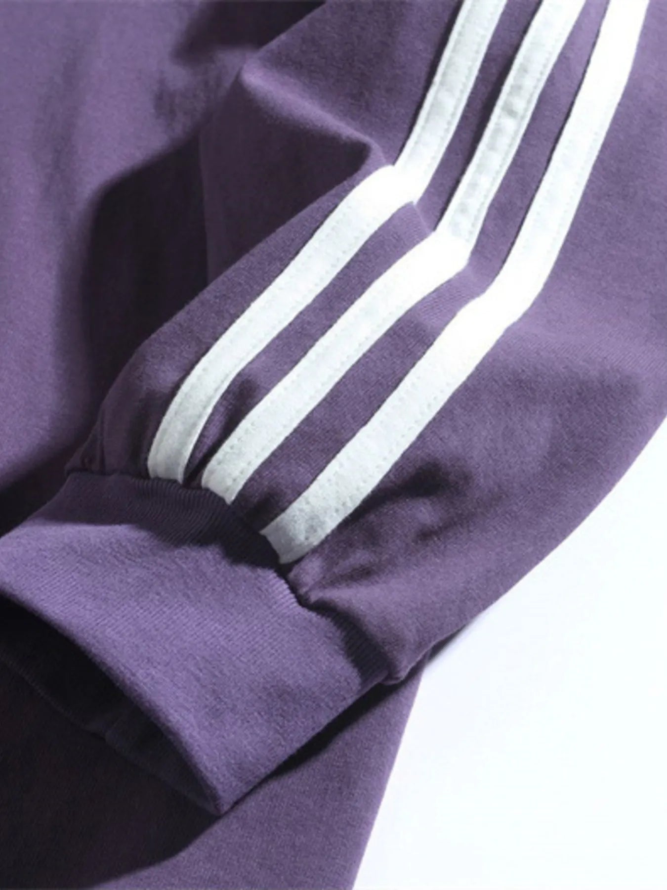 Men's Side Striped Long Sleeve Sweatshirt - Velora Luxury Fashion