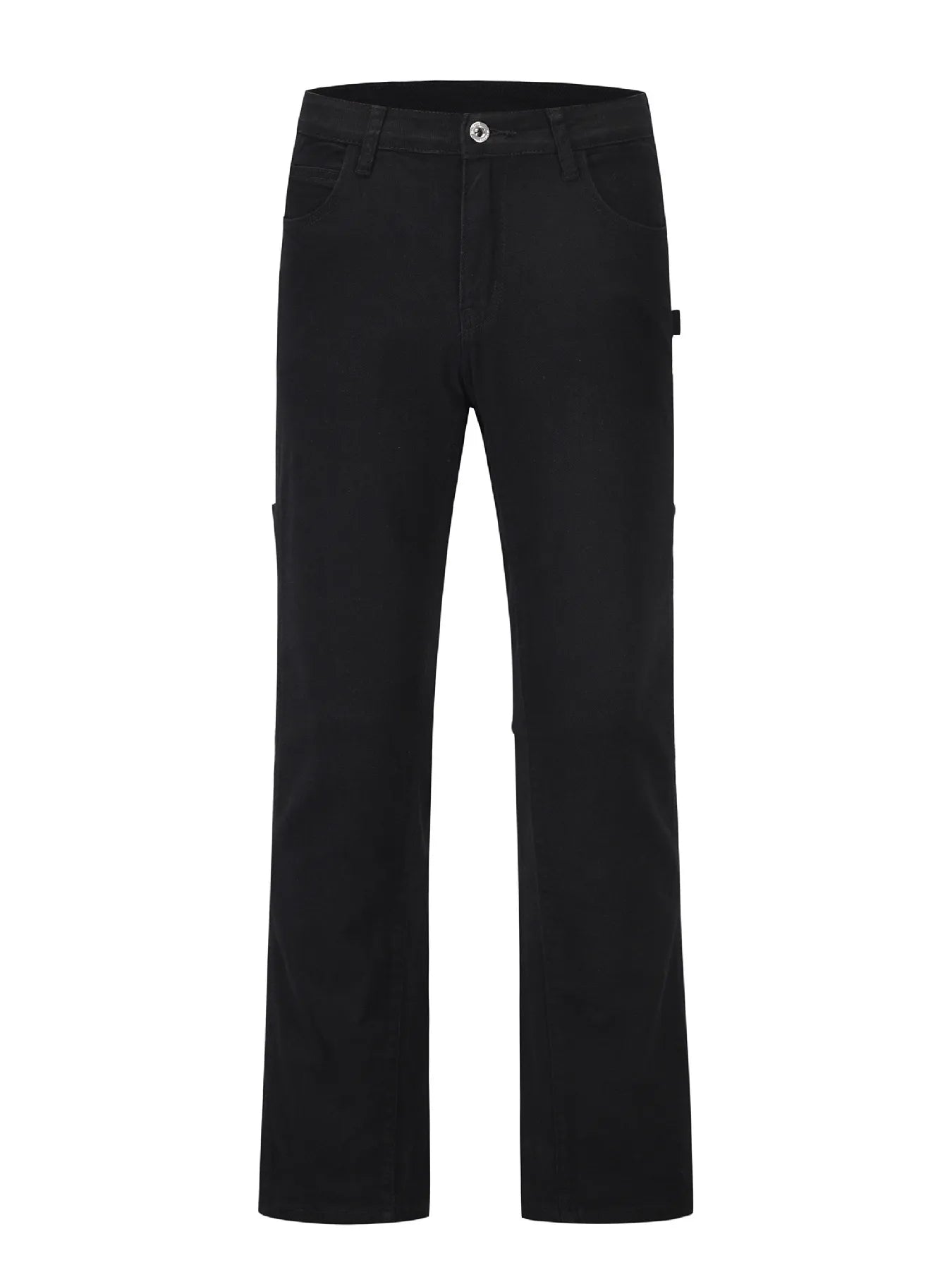 Men's Slim Straight Jeans with Snap Detail - Velora Luxury Fashion