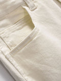 Men's Slim Straight Jeans with Snap Detail - Velora Luxury Fashion