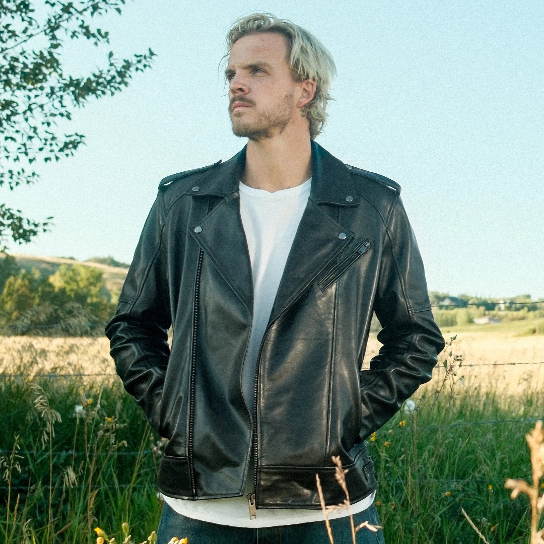 Men's Soft Lamb Leather Biker-Look Jacket - Velora Luxury Fashion