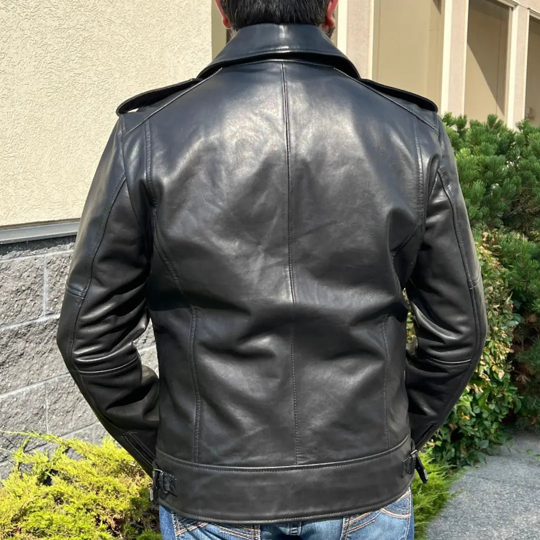 Men's Soft Lamb Leather Biker-Look Jacket - Velora Luxury Fashion