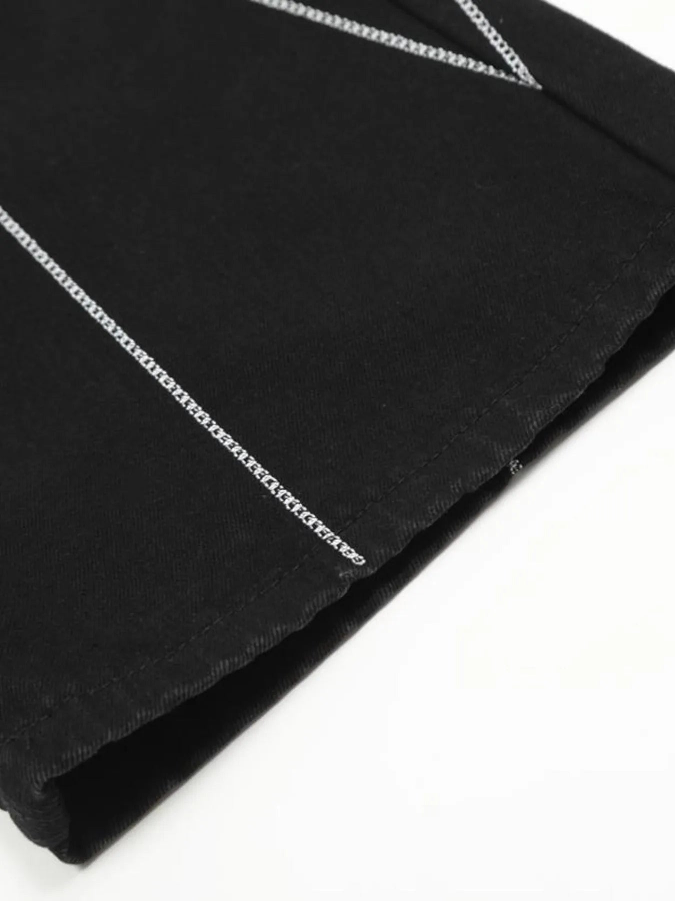 Men's Spider Web Embroidered Flared Jeans - Velora Luxury Fashion