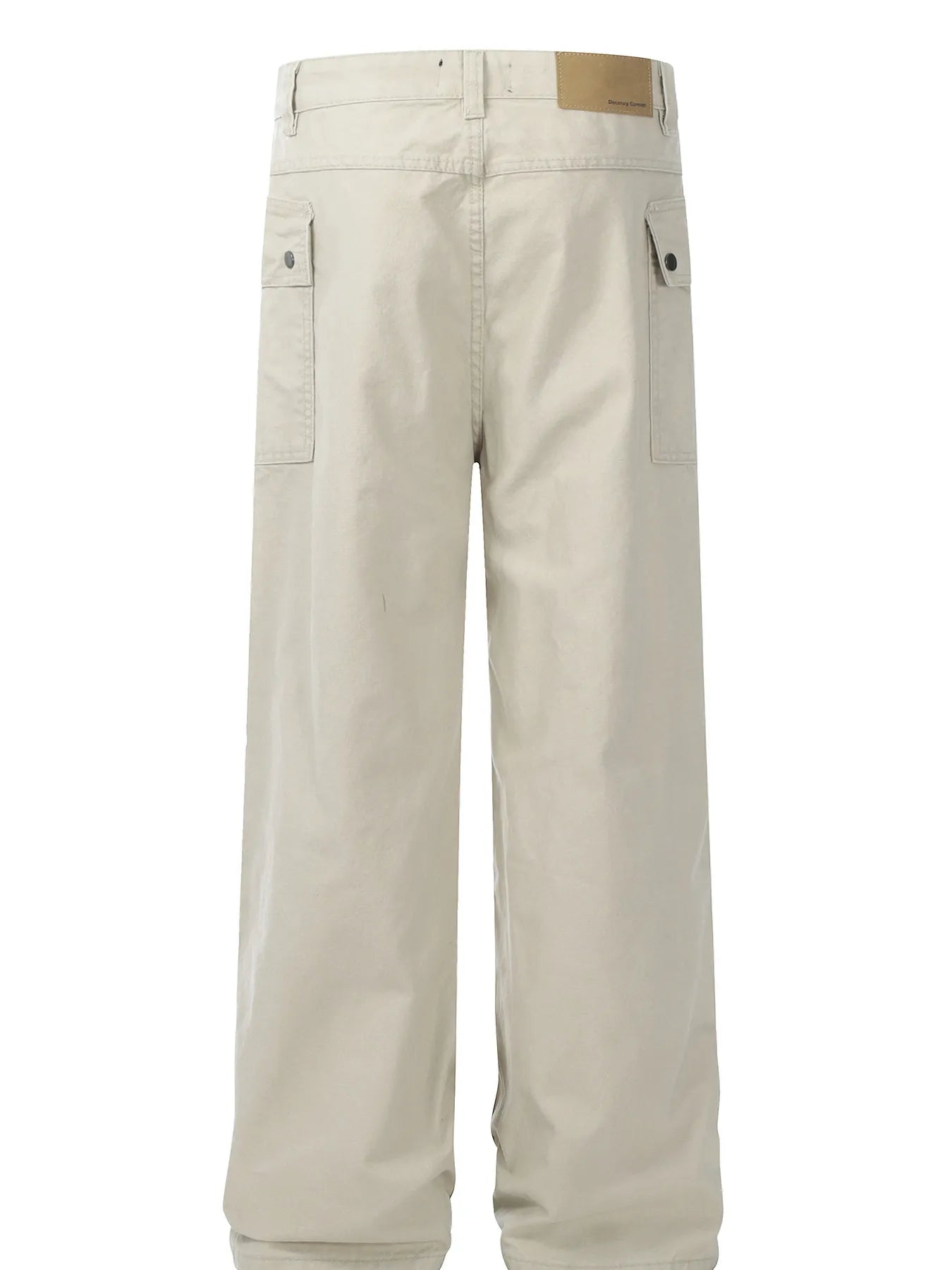 Men's Straight Cargo Jeans with Ruched Deatil - Velora Luxury Fashion