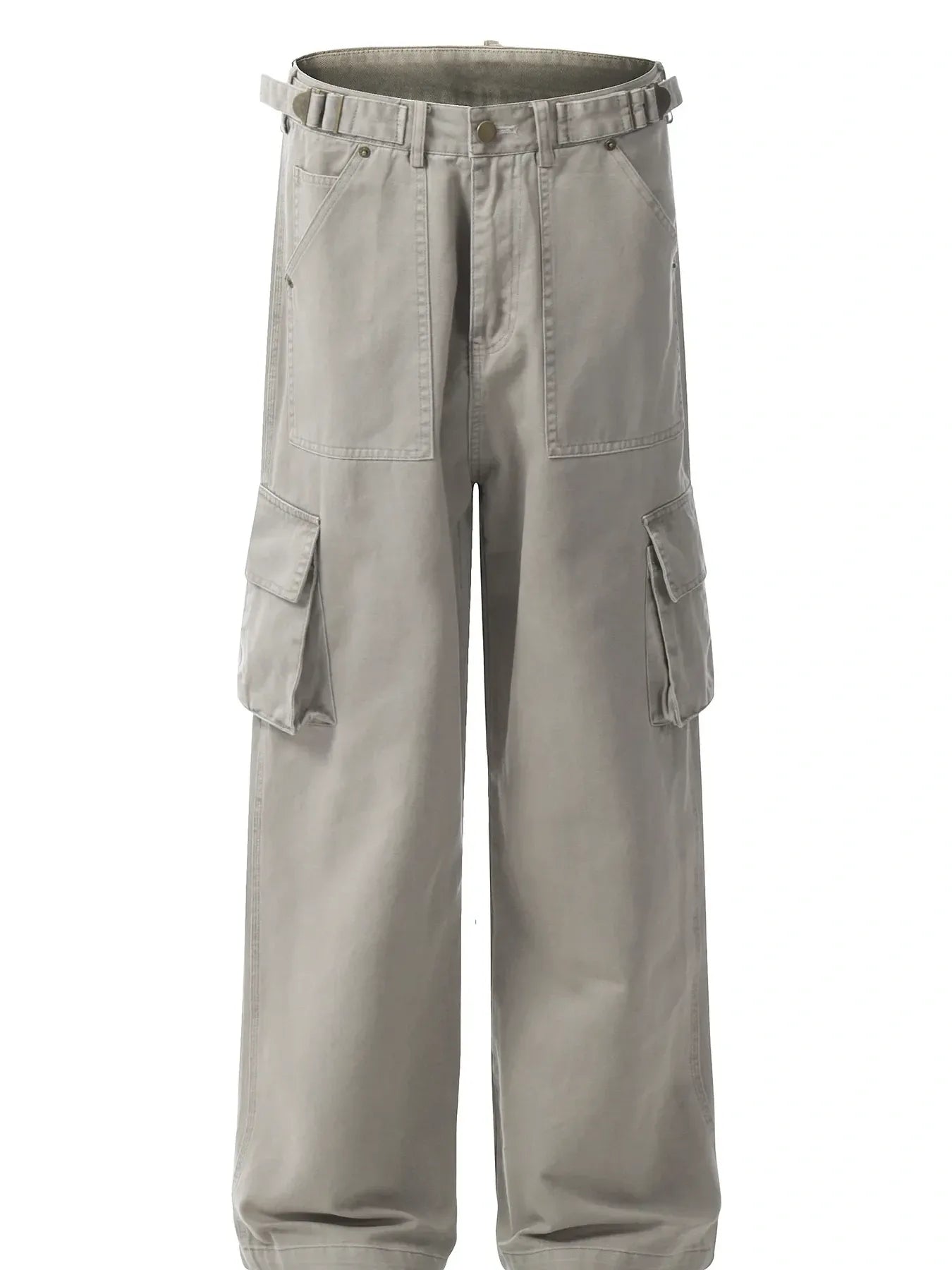 Men's Straight Cargo Pants with Multiple Pockets - Velora Luxury Fashion