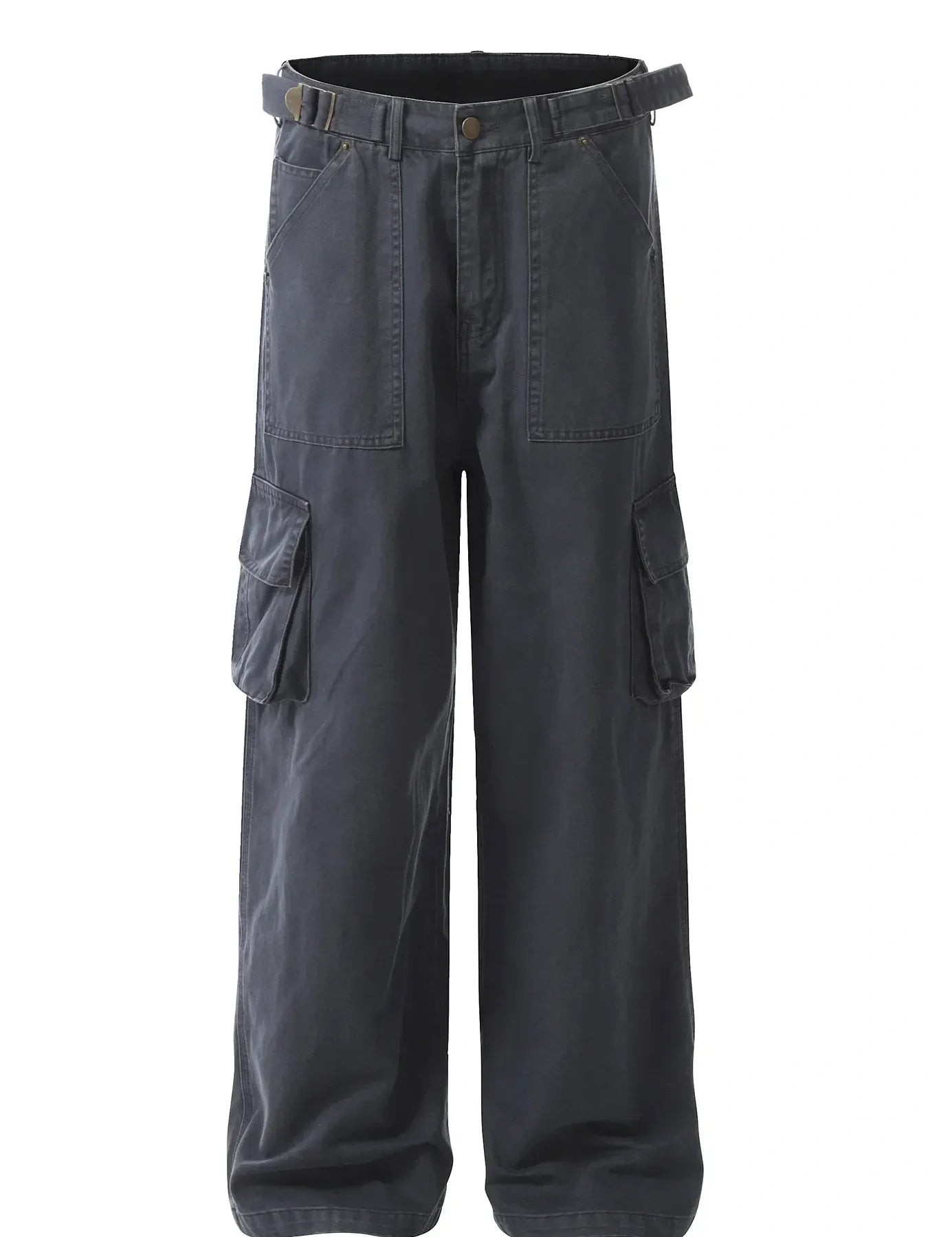 Men's Straight Cargo Pants with Multiple Pockets - Velora Luxury Fashion