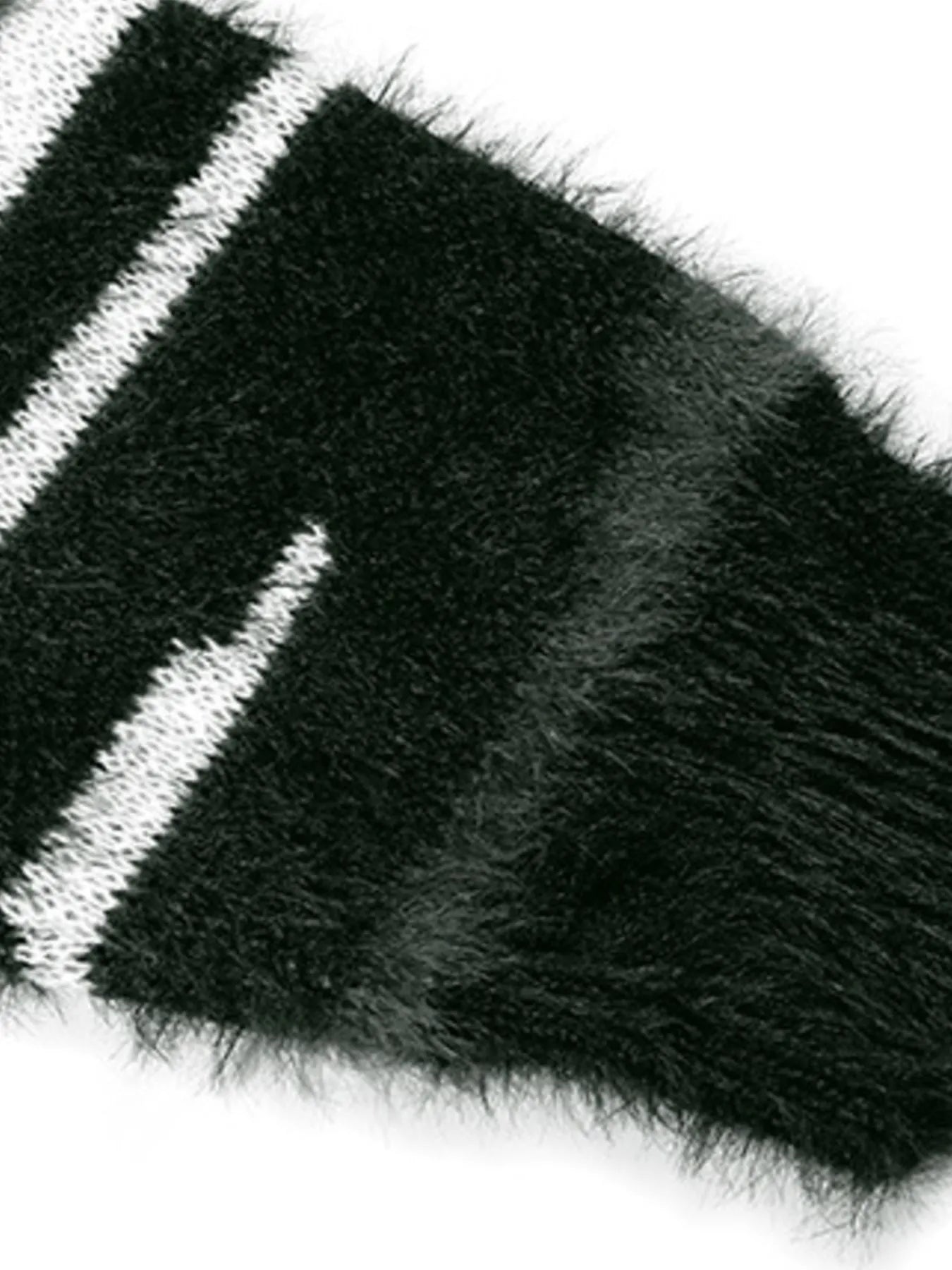 Men's Striped Fuzzy Zip-Up Cardigan - Velora Luxury Fashion