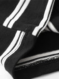 Men's Striped Round Neck Long Sleeve T-Shirt - Velora Luxury Fashion