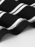Men's Striped Round Neck Long Sleeve T-Shirt - Velora Luxury Fashion
