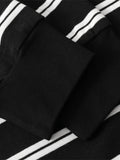 Men's Striped Round Neck Long Sleeve T-Shirt - Velora Luxury Fashion
