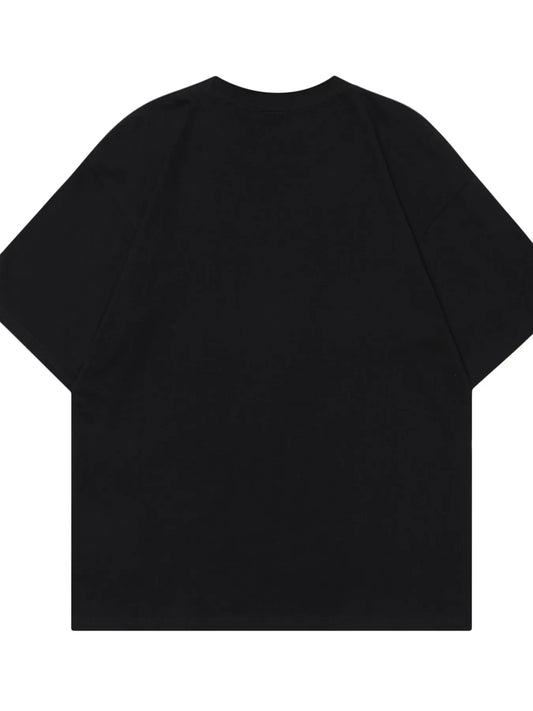 Men's Tic Tac Toe Heart Pattern Round Neck T-Shirt - Velora Luxury Fashion