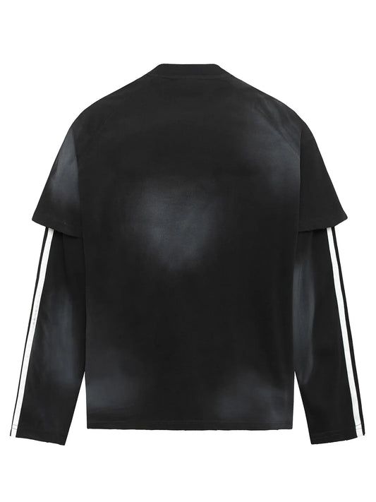 Men's Two-Layer Long Sleeve Graphic Sweatshirt - Velora Luxury Fashion