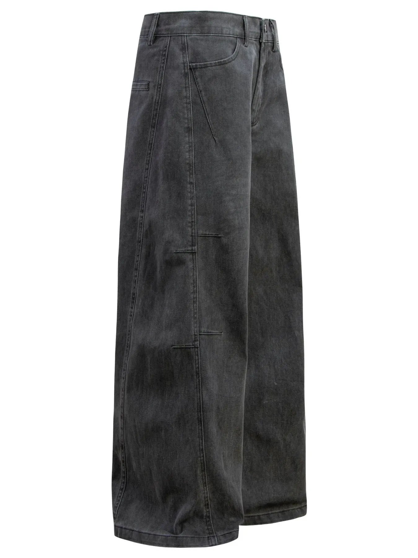 Men's Vintage Curved Cargo Jeans - Velora Luxury Fashion