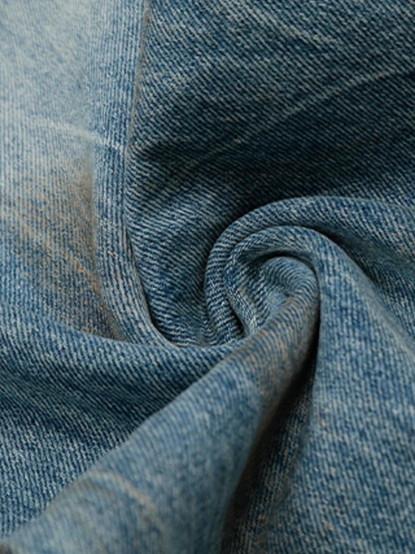 Men's Vintage Distressed Wide Leg Denim Jeans - Velora Luxury Fashion