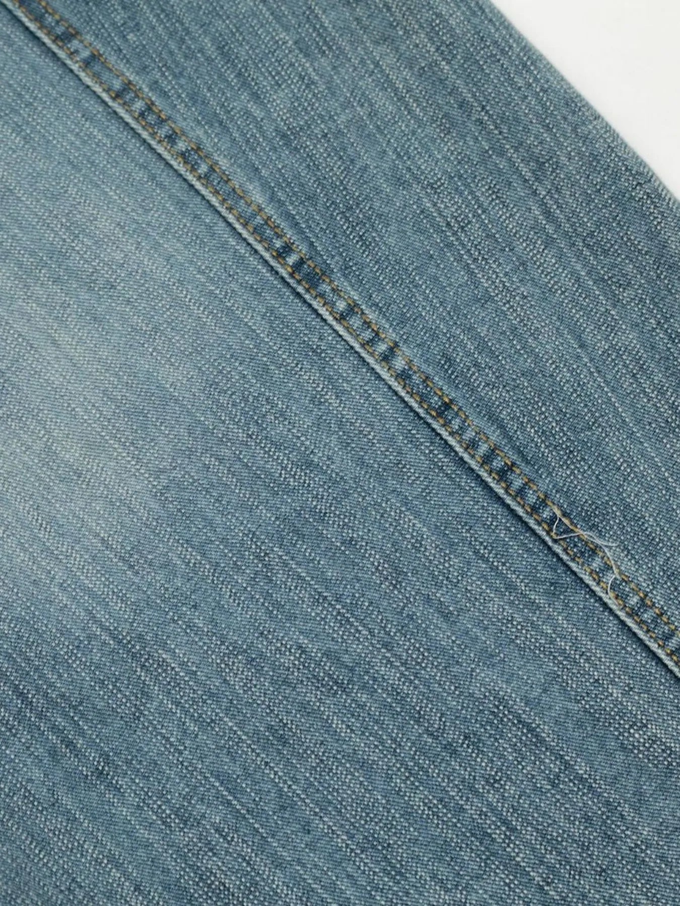 Men's Washed Curved Jeans with Seam Detail - Velora Luxury Fashion