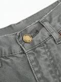 Men's Washed Distressed Curved Jeans - Velora Luxury Fashion