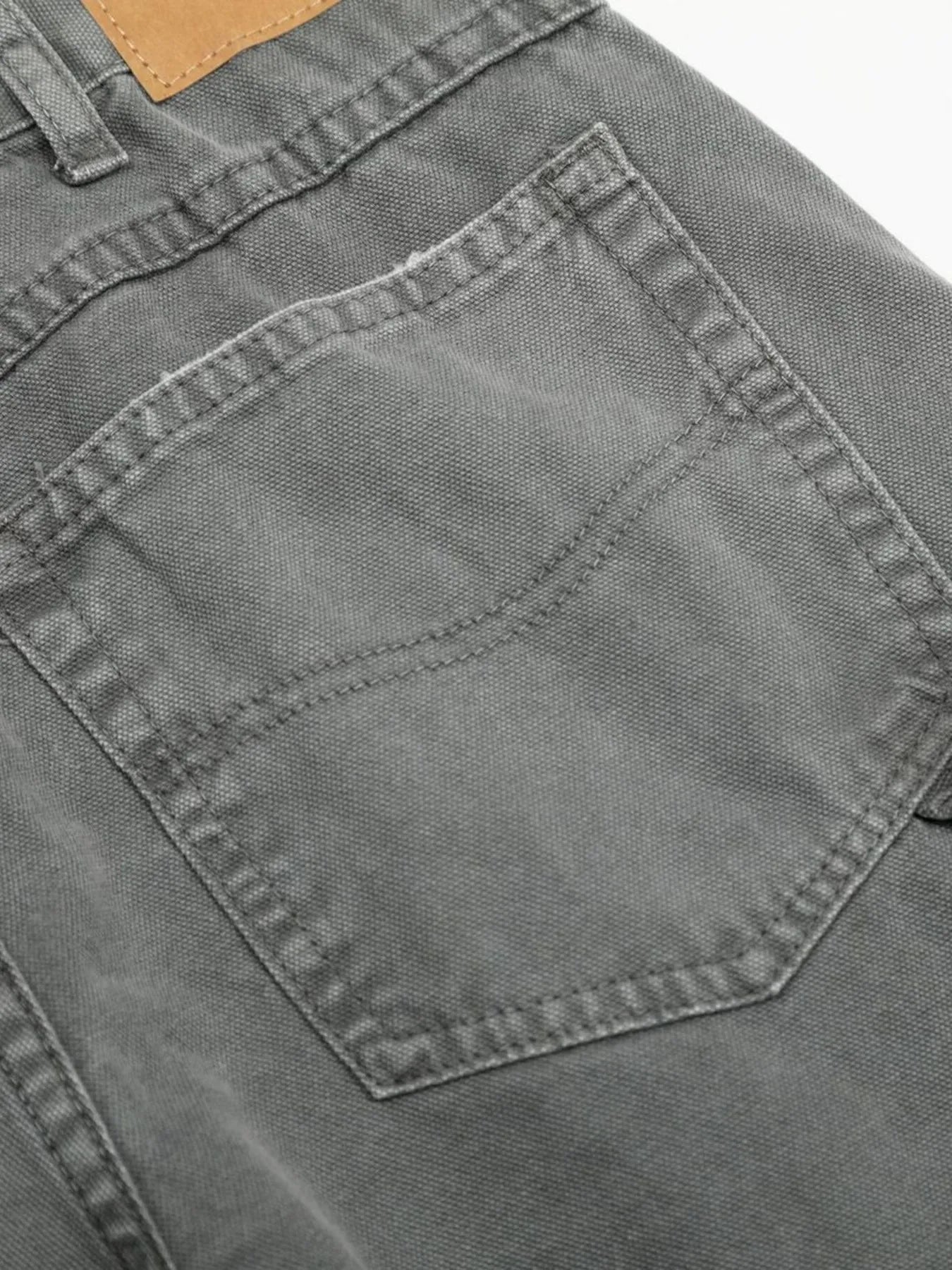 Men's Washed Distressed Curved Jeans - Velora Luxury Fashion