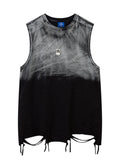 Men's Washed Round Neck Tank - Velora Luxury Fashion