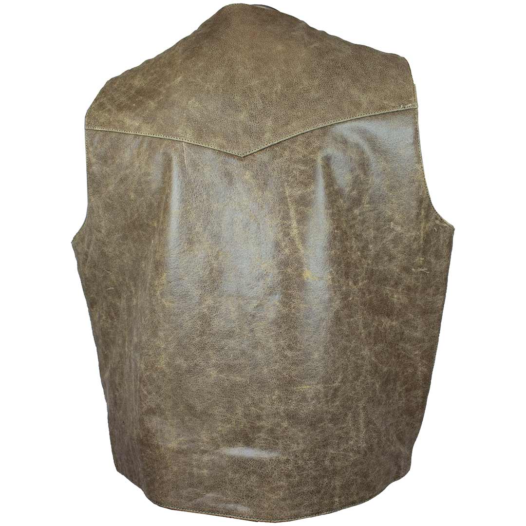Men's Western Patch Vest - Velora Luxury Fashion