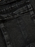 Men's Wide Leg Cargo Denim Jeans with Multi Pockets - Velora Luxury Fashion