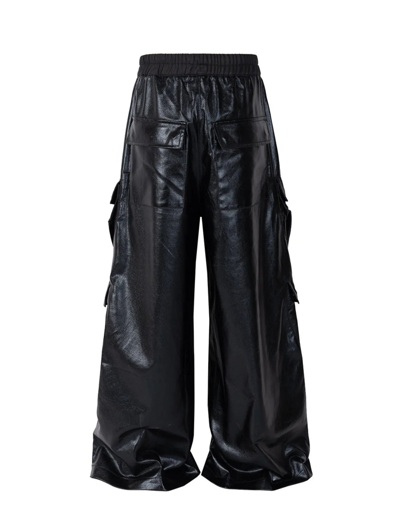 Men's Wide Leg Cargo Pants with Drawstring Waist - Velora Luxury Fashion