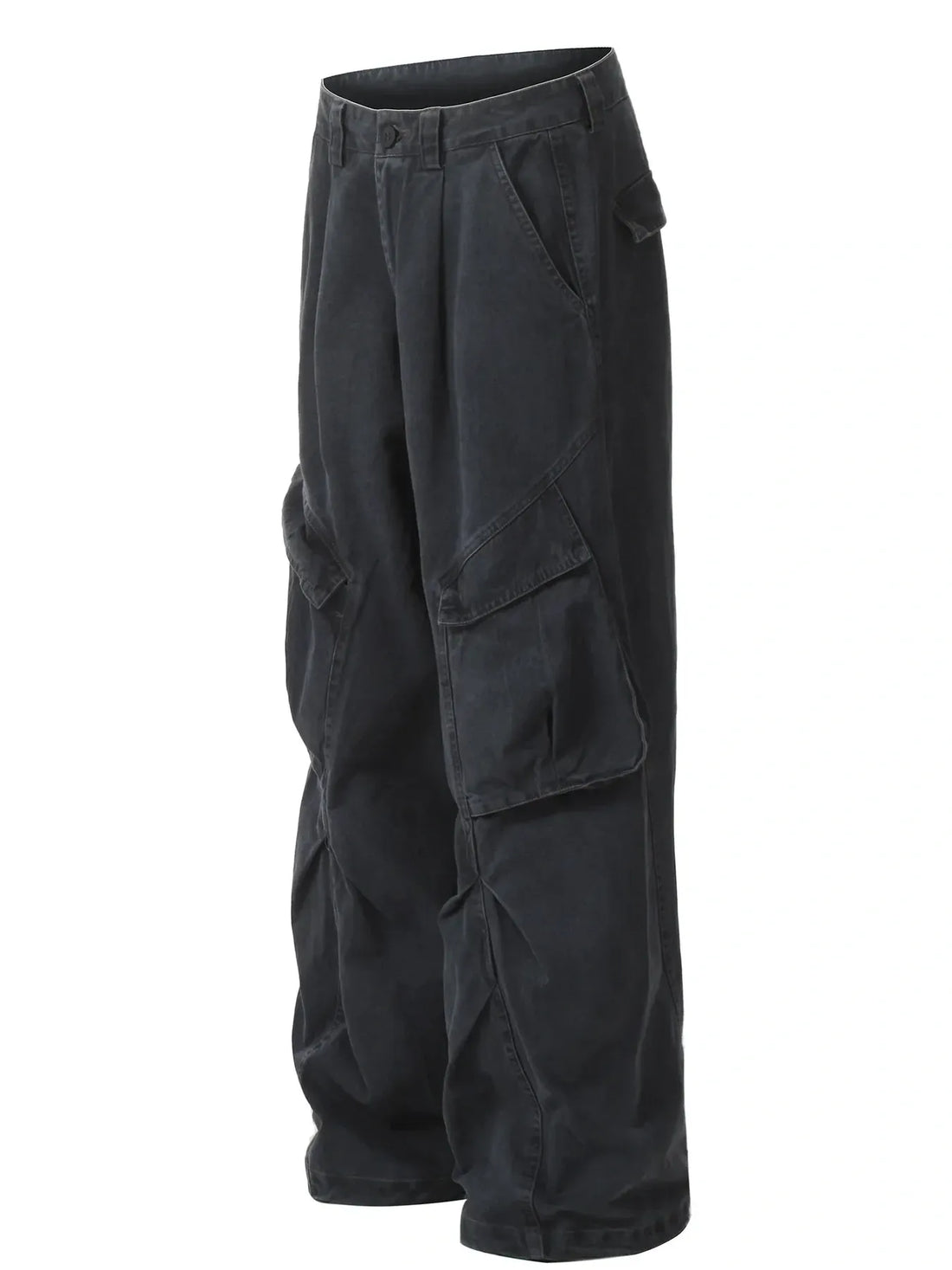 Men's Wide Leg Cargo Pants with Multi Pockets - Velora Luxury Fashion