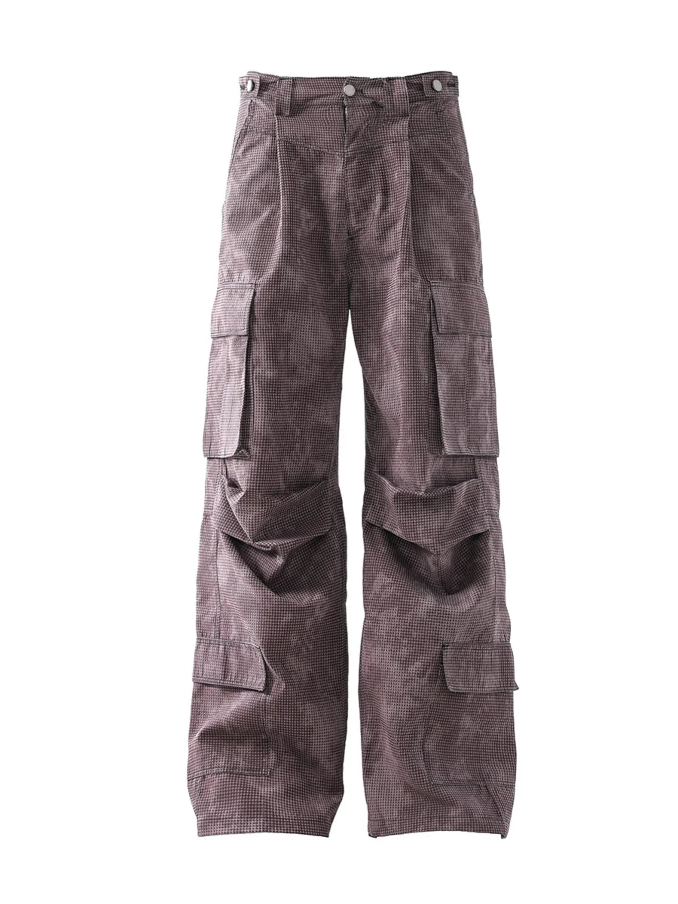 Men's Wide Leg Cargo Pants with Multiple Pockets - Velora Luxury Fashion
