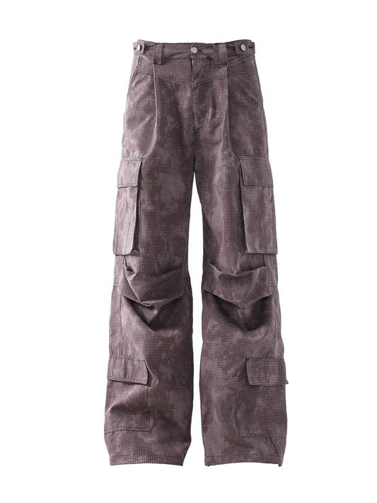 Men's Wide Leg Cargo Pants with Multiple Pockets - Velora Luxury Fashion