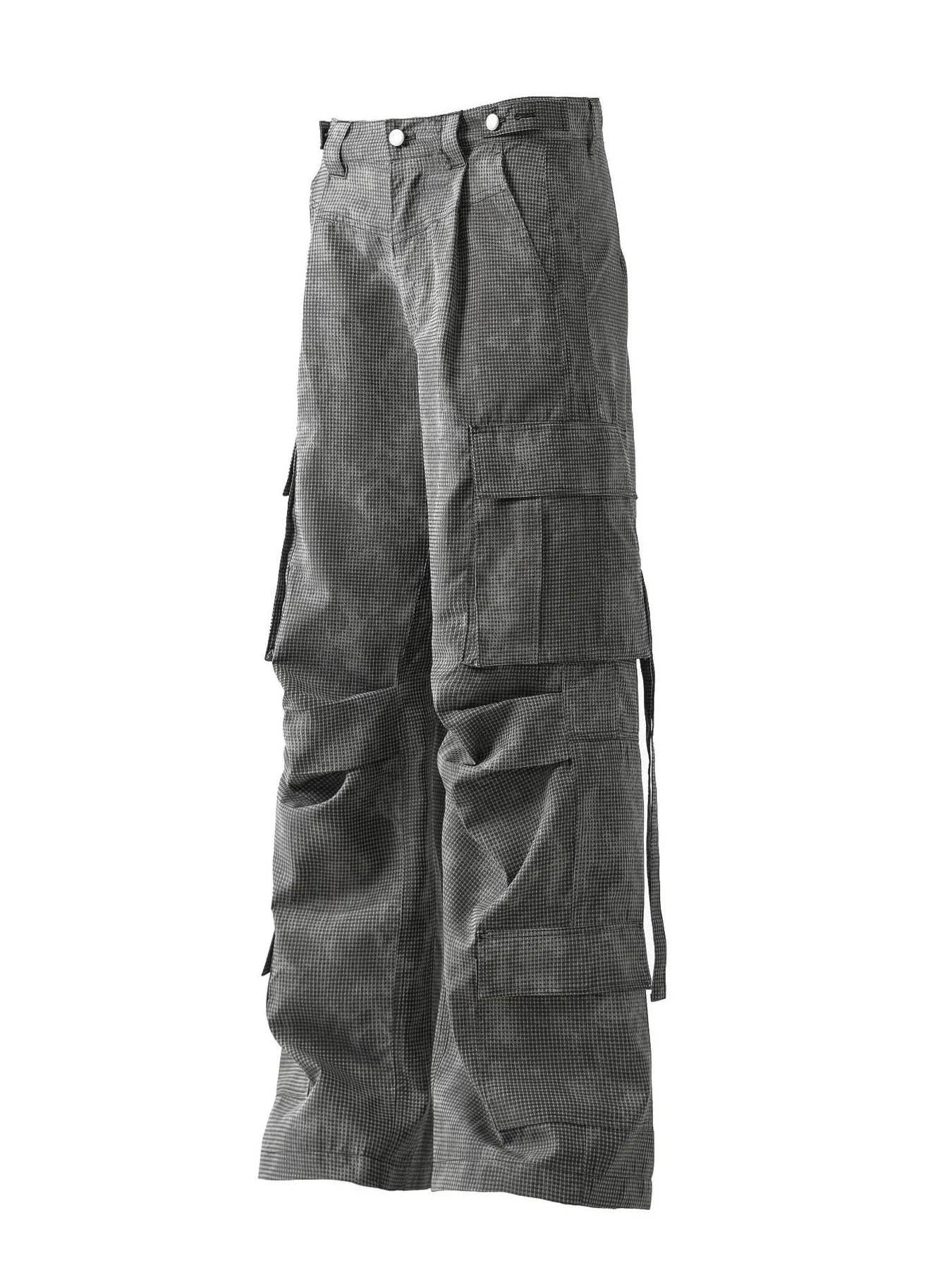 Men's Wide Leg Cargo Pants with Multiple Pockets - Velora Luxury Fashion