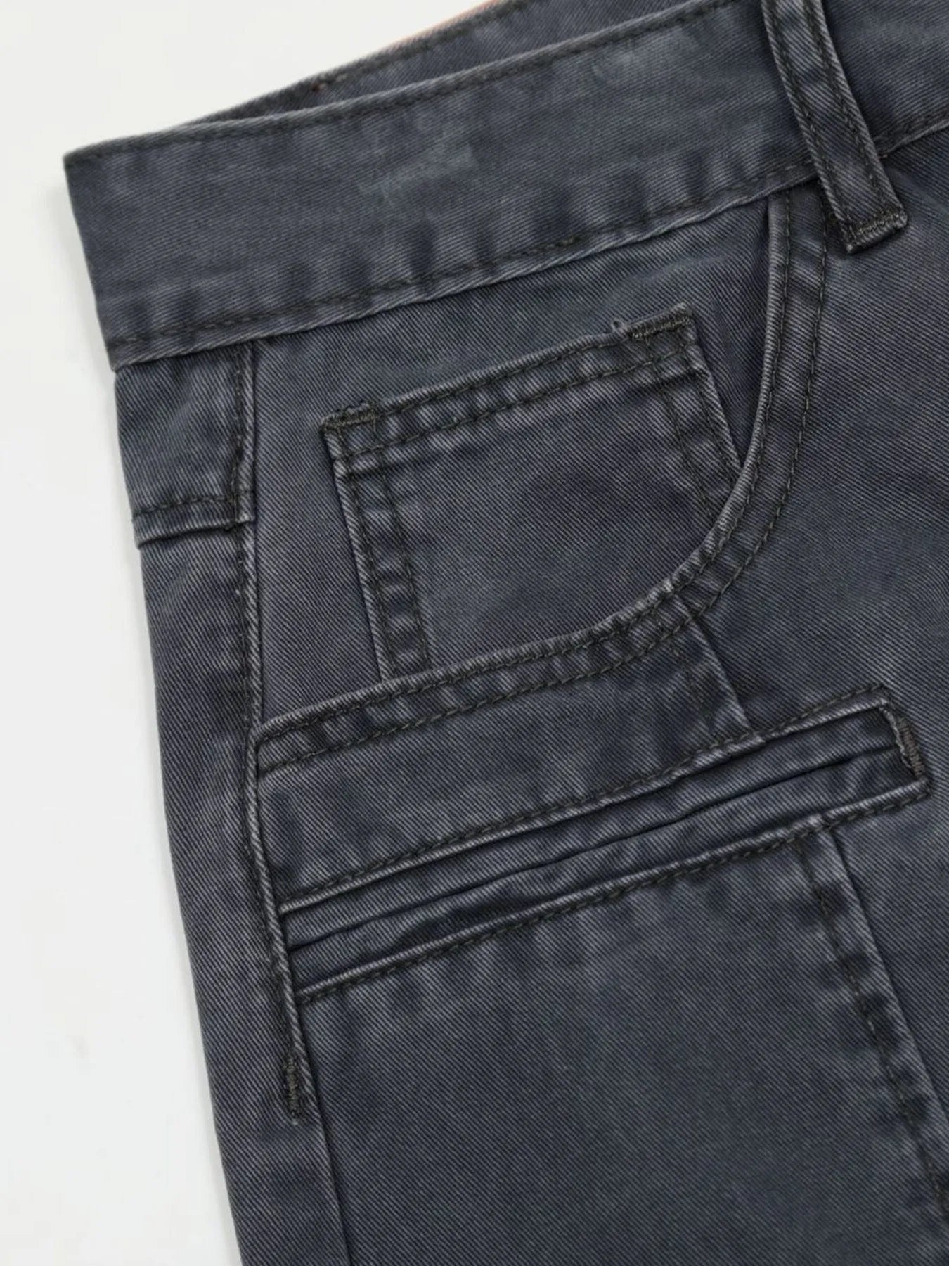 Men's Wide Leg Cargo Pants with Stitching Detail - Velora Luxury Fashion