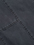 Men's Wide Leg Cargo Pants with Stitching Detail - Velora Luxury Fashion