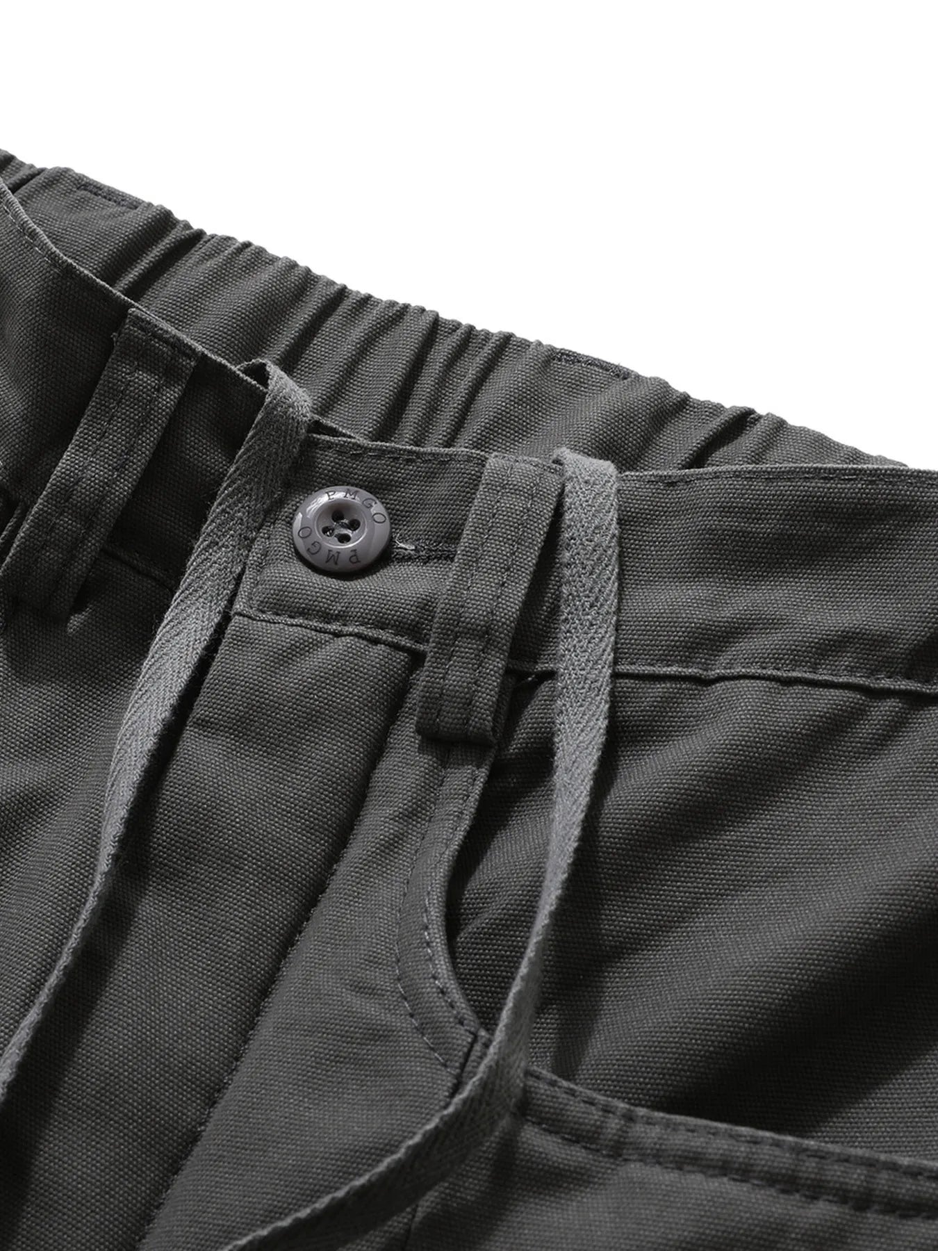 Men's Wide Leg Drawstring Cargo Curved Pants - Velora Luxury Fashion