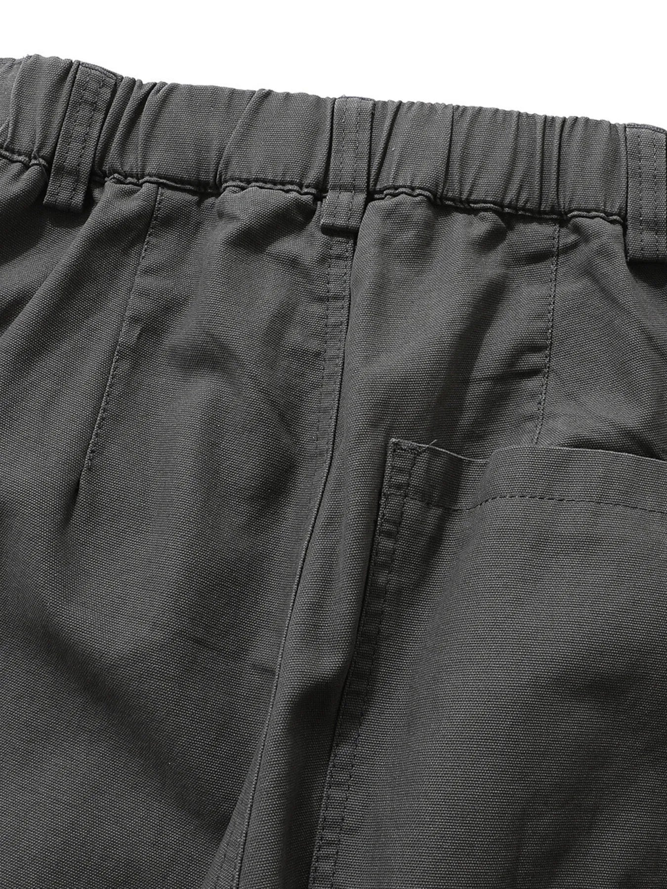 Men's Wide Leg Drawstring Cargo Curved Pants - Velora Luxury Fashion