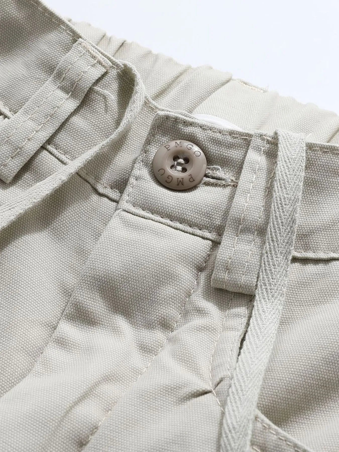 Men's Wide Leg Drawstring Cargo Curved Pants - Velora Luxury Fashion