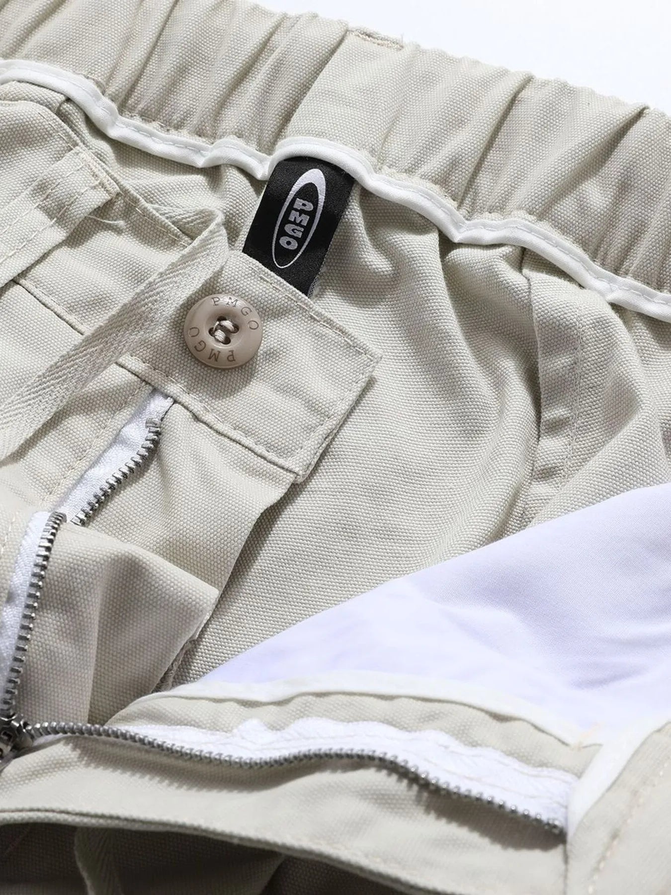 Men's Wide Leg Drawstring Cargo Curved Pants - Velora Luxury Fashion