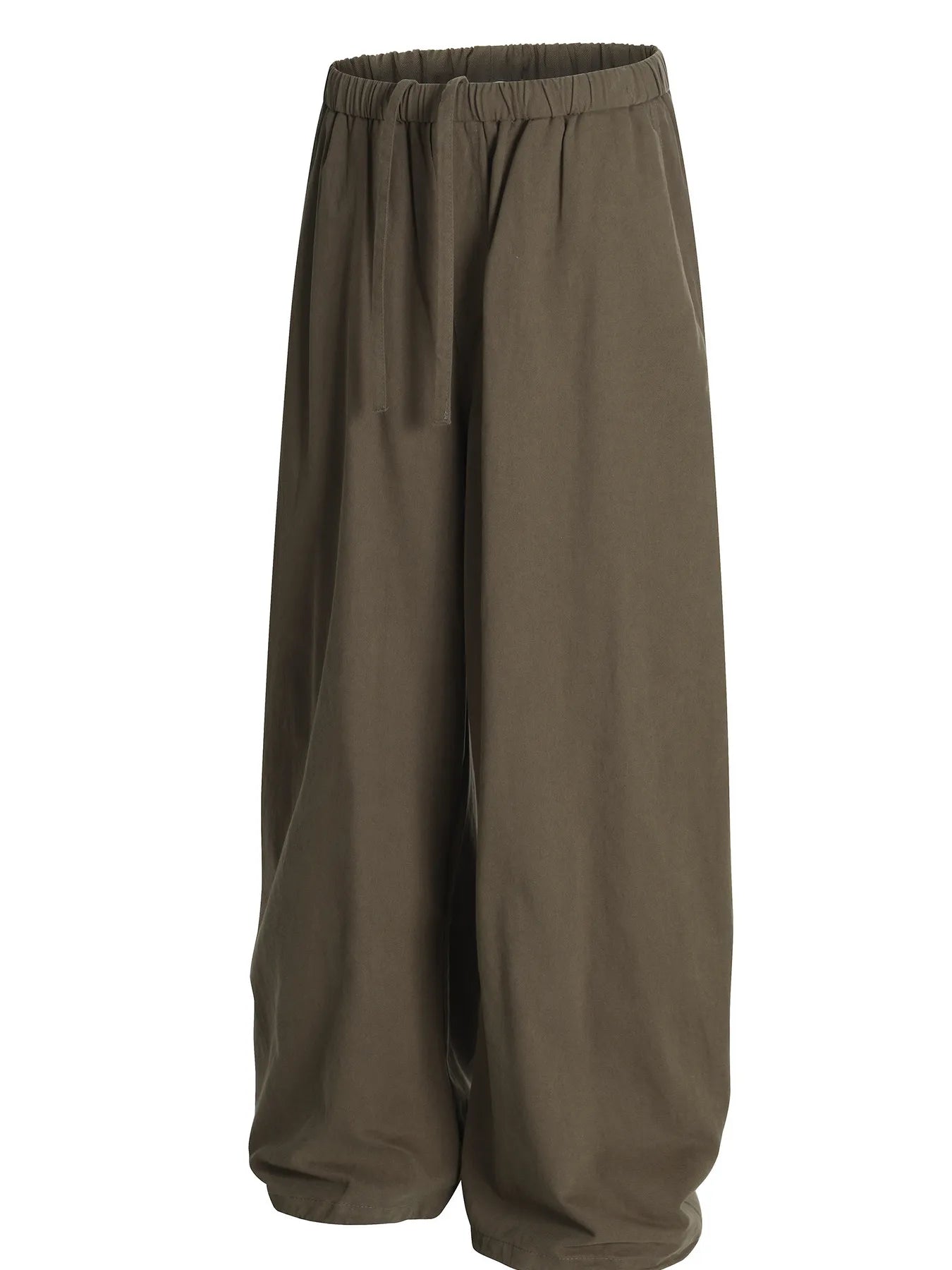 Men's Wide Leg Drawstring Elastic Waist Pants - Velora Luxury Fashion
